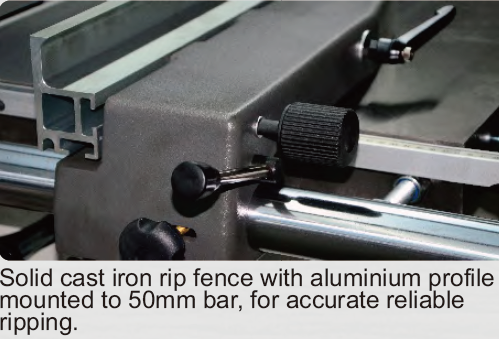 ToughCut 315mm (12") 3HP 2.6m Sliding Table Automatic Rise / Fall & Tilt Panel Saw 240V Diamond 300