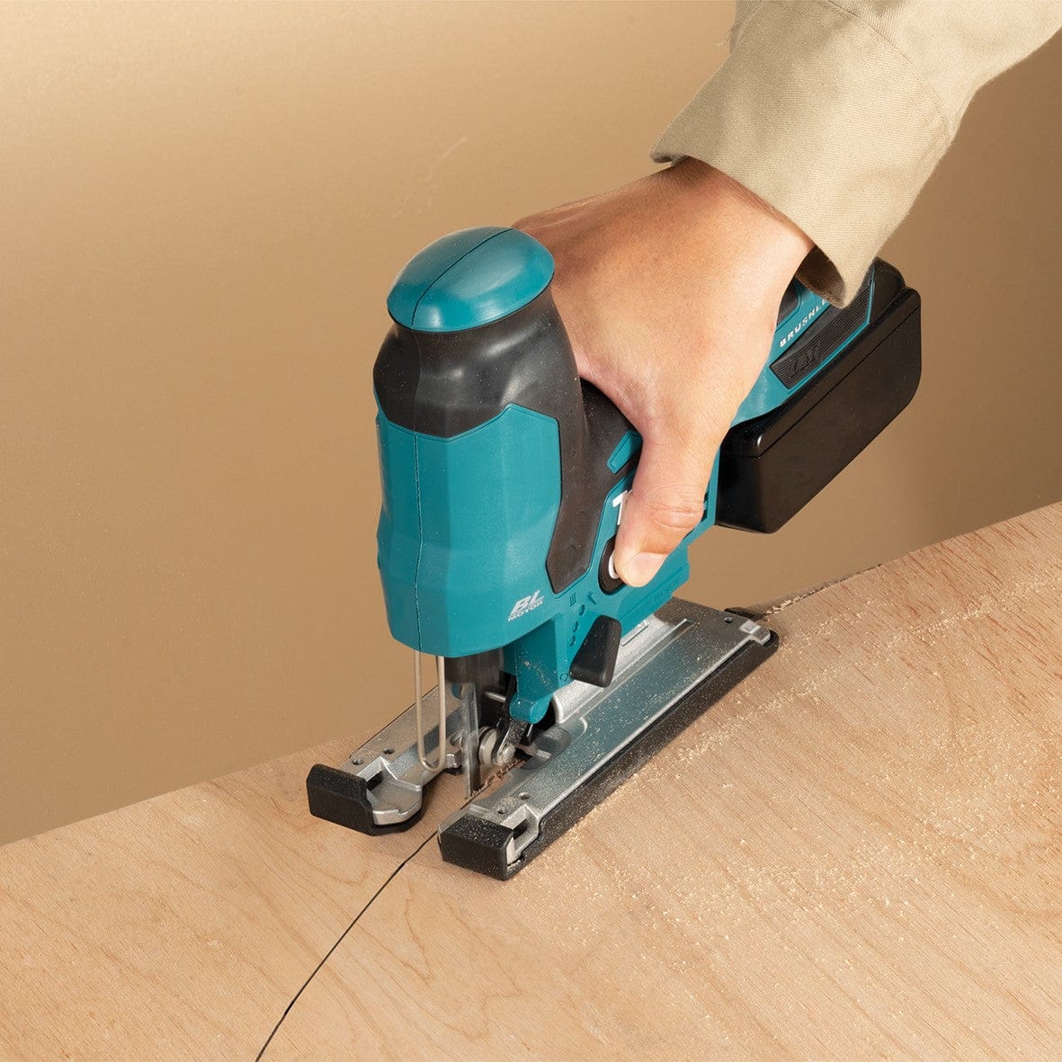 18V Brushless Compact Barrel Handle Jigsaw Bare (Tool Only) DJV185Z by Makita