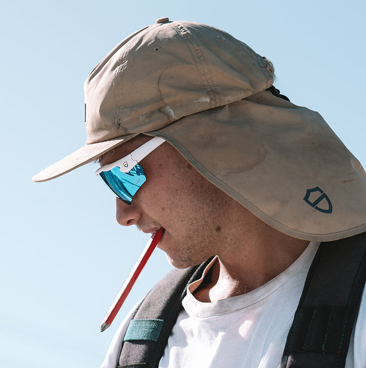 SafeStyle Phantoms Matte White Frame Reflectors Blue Lens