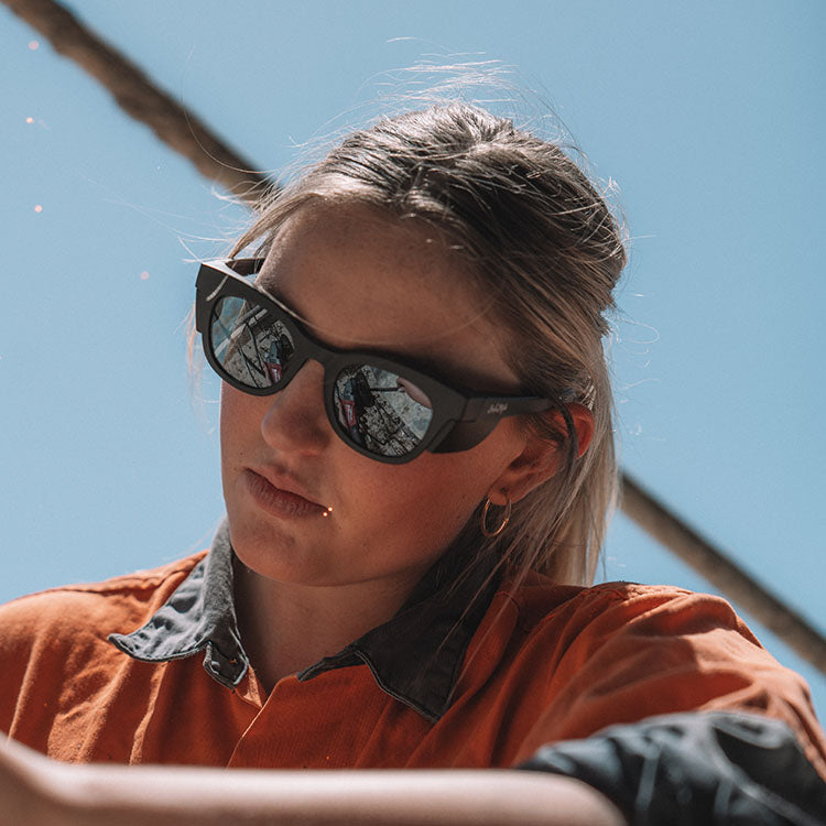 SafeStyle Harps Matte Black Frame Polarised Lens