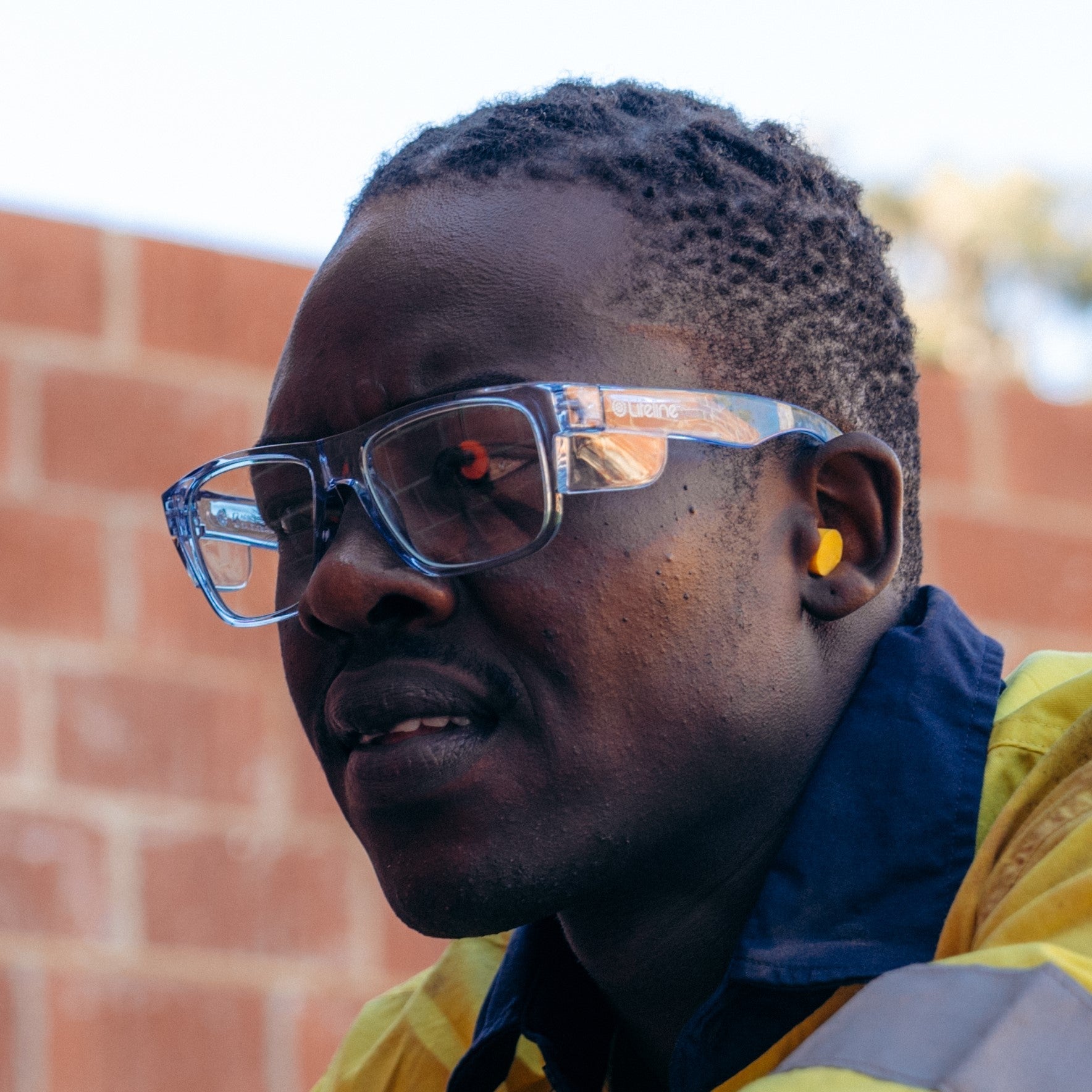 SafeStyle Fusions Blue Frame Clear Lens