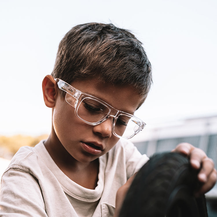 SafeStyle Fusions Kids Clear Frame Clear Lens