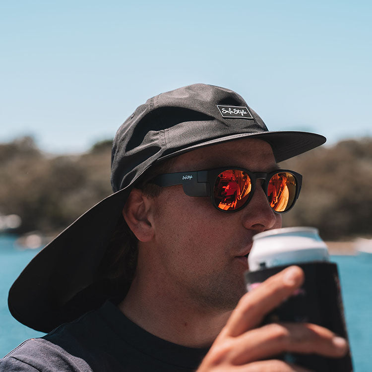 SafeStyle Worksite To Weekend Flap Cap Black