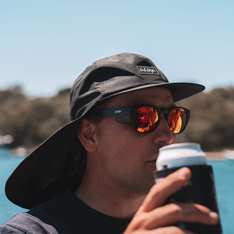 SafeStyle Worksite To Weekend Flap Cap Black