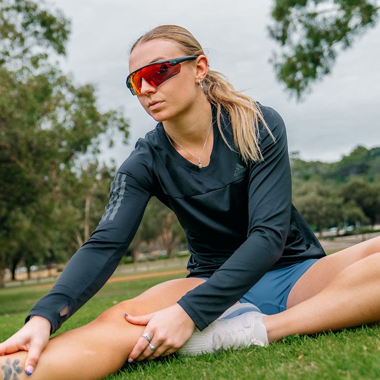 SafeStyle Phantoms Matte Black Frame Reflectors Red Lens