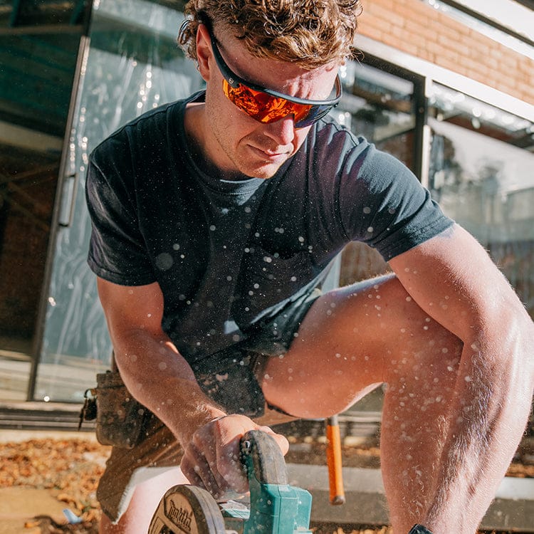 SafeStyle Phantoms Matte Black Frame Reflectors Red Lens