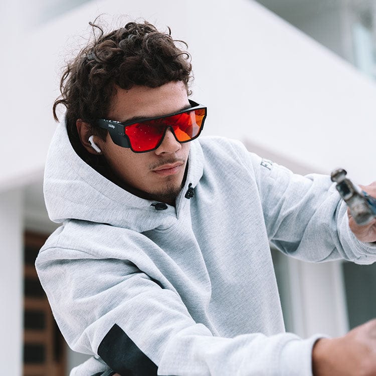 SafeStyle Primes Matte Black Frame Reflectors Red Lens