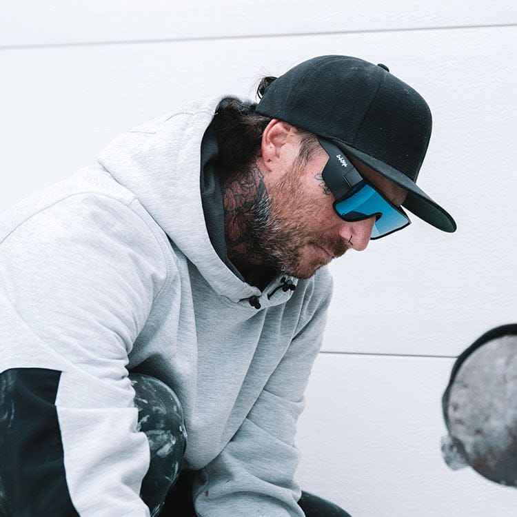 SafeStyle Primes Matte Black Frame Reflectors Blue Lens