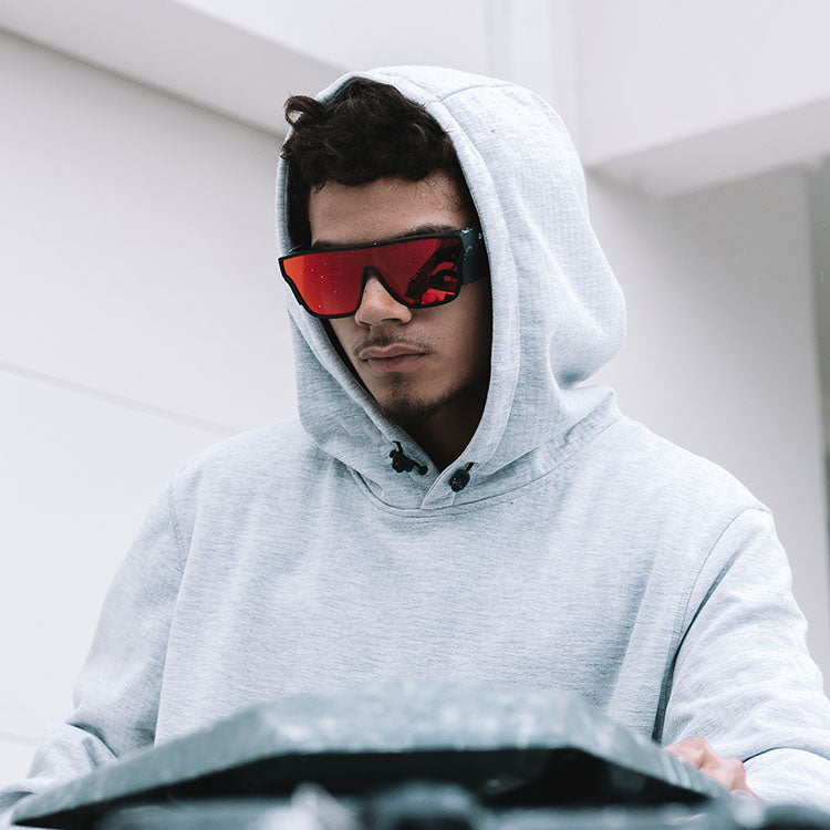 SafeStyle Primes Matte Black Frame Reflectors Red Lens