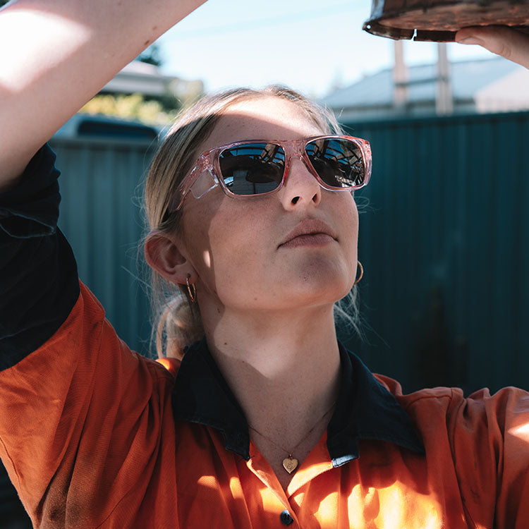 SafeStyle Fusions Pink Frame Polarised Lens