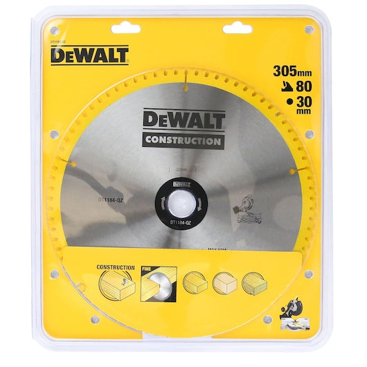 DeWalt Circ Saw Blade Stationary corded 305x30mm 80T DT1184-QZ