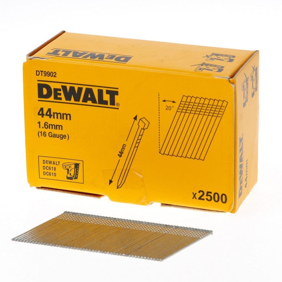 16G Collated 20° Angle Brad Nails 2500Pce by Dewalt