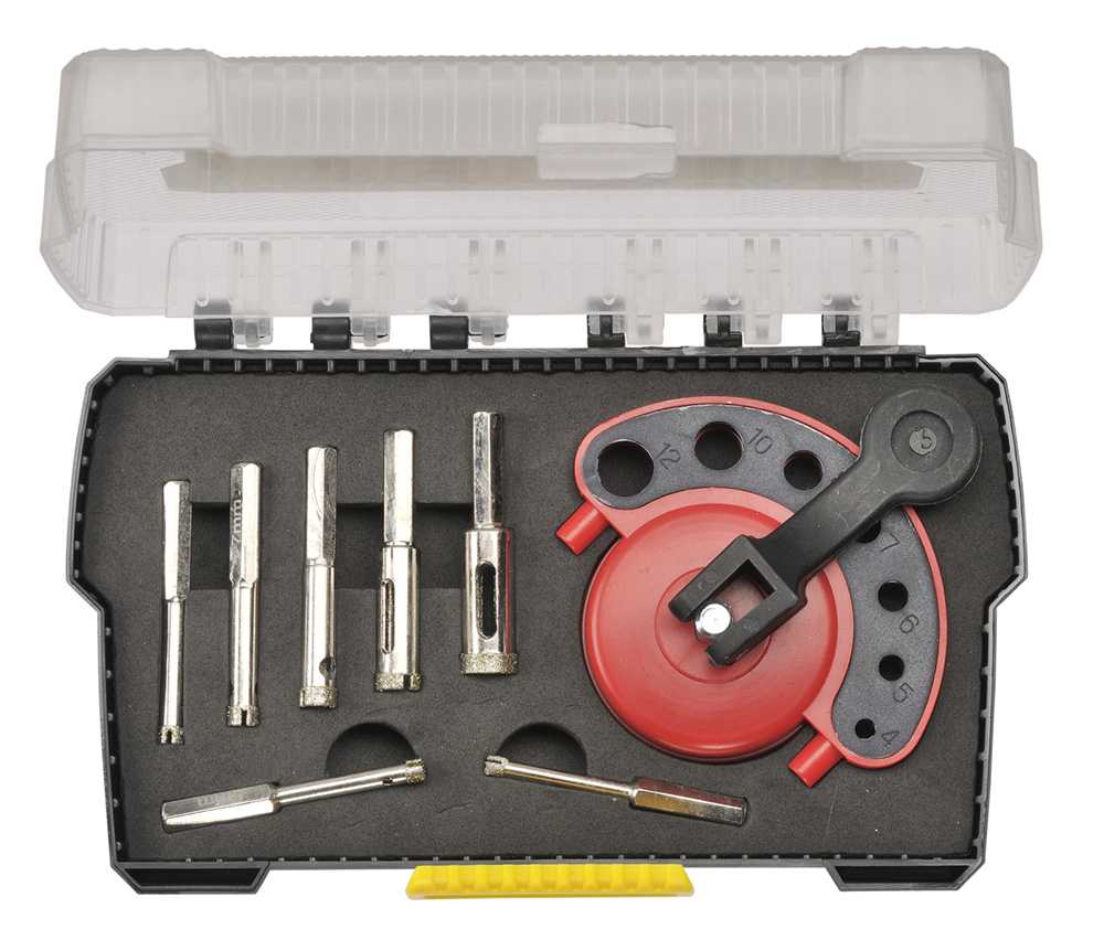 Diamond Core Drill Kit 8Pce With Drill Guide - HDEMK8 by Dymaxion