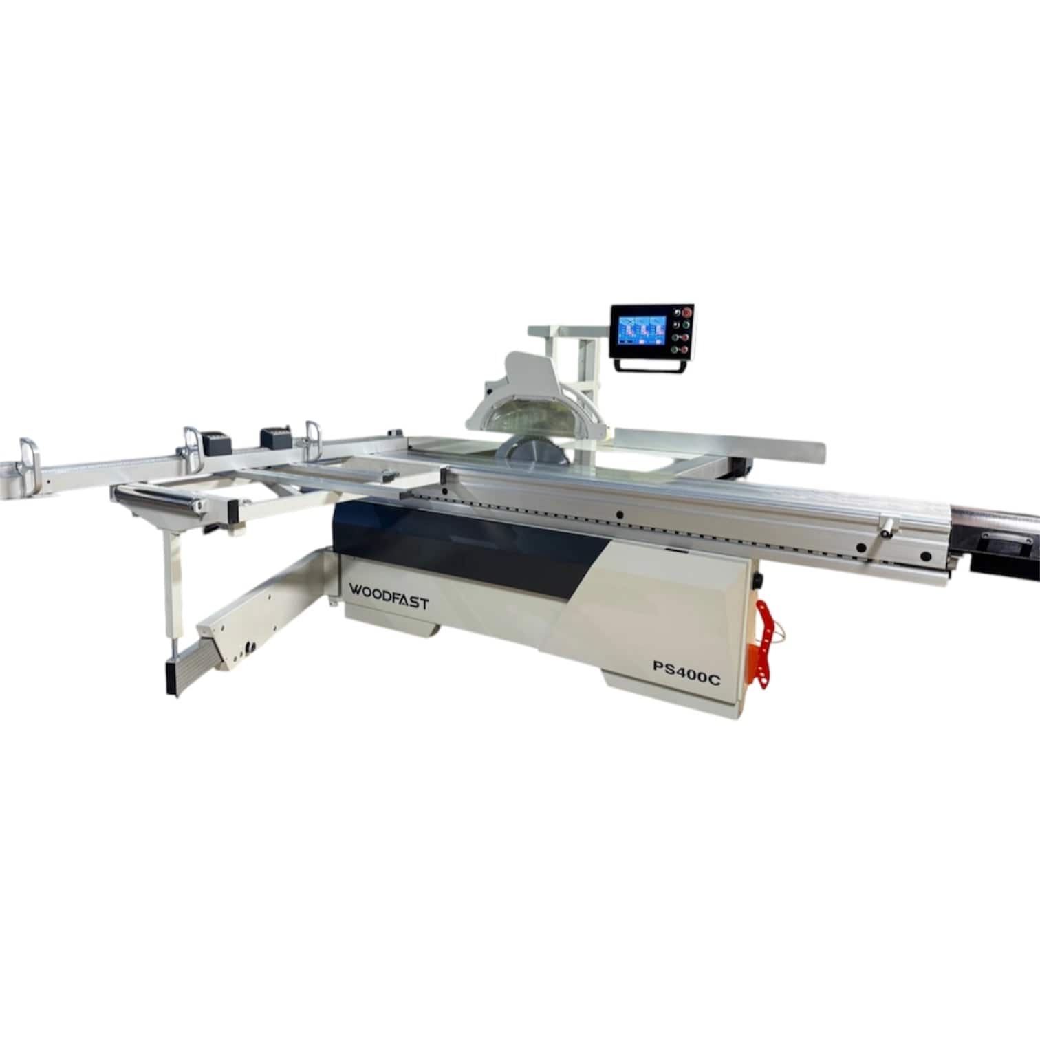 Woodfast 400mm (16") 7.5HP 3.2m Sliding Table (Optional Upgrade to 3.8m Sliding Table) with Overhead Control & Automatic Rise / Fall & Tilt Panel Saw 415V PS400C