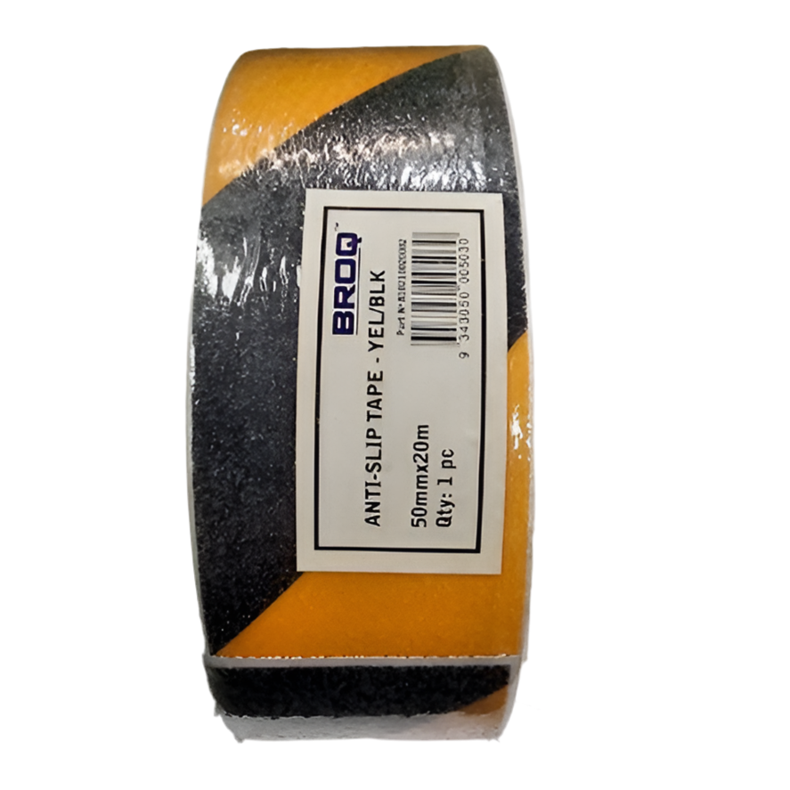 BROQ 50mm Black / Yellow Anti-Slip Tape - 20m