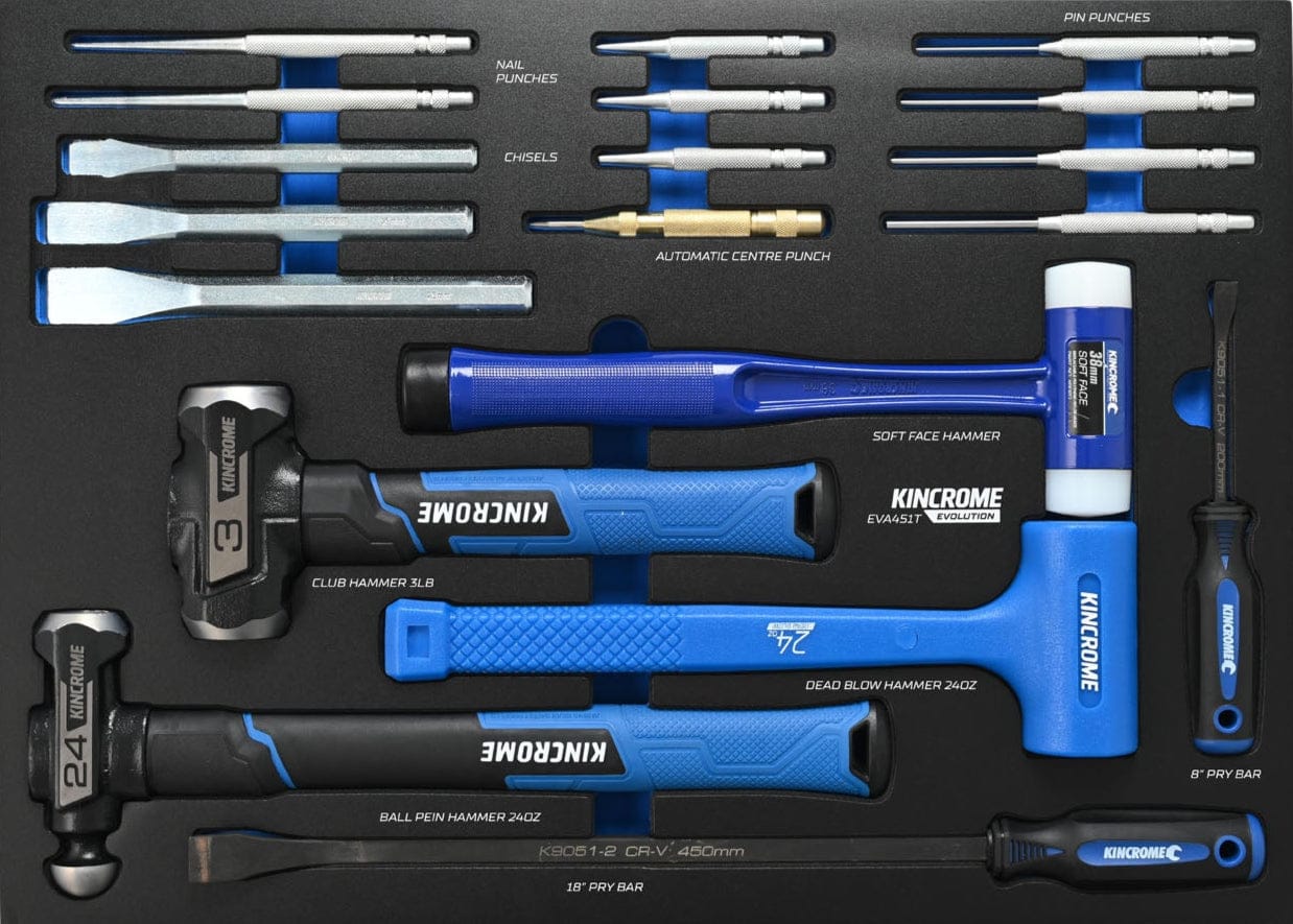 Kincrome EVOLUTION 19 Piece Striking & Prying EVA Tray EVA451T