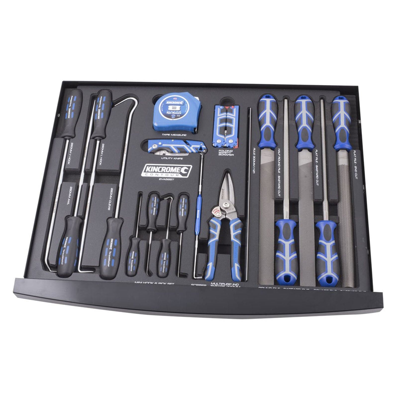 Kincrome CONTOUR® 19 Piece Cut, Scrape & Measure EVA Tray EVA565T