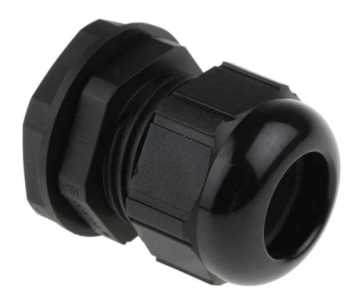 Black Polyamide Cable Gland, PG21 - 2066131 by Boteco