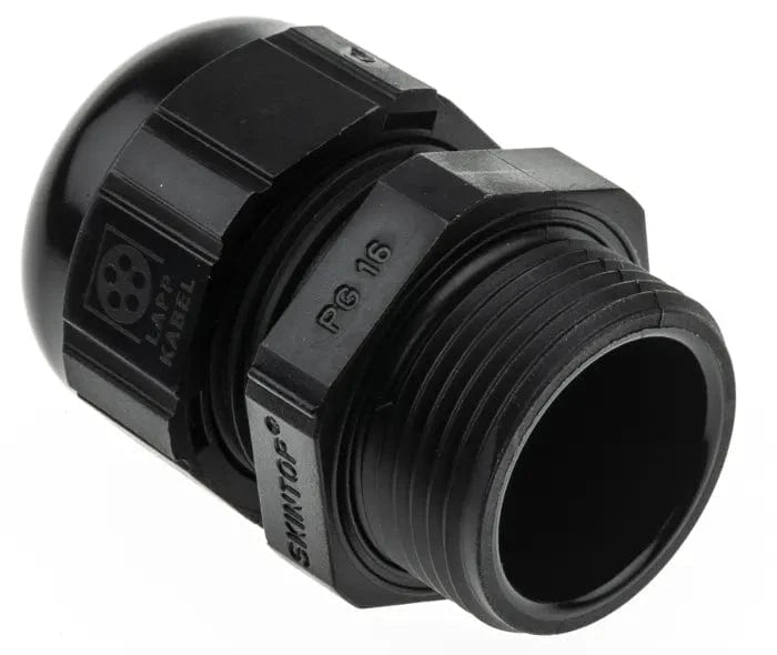 Black Polyamide Cable Gland, PG16 - 4442802 by Boteco