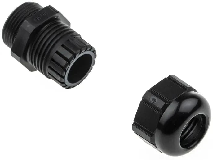 Black Polyamide Cable Gland, PG16 - 4442802 by Boteco
