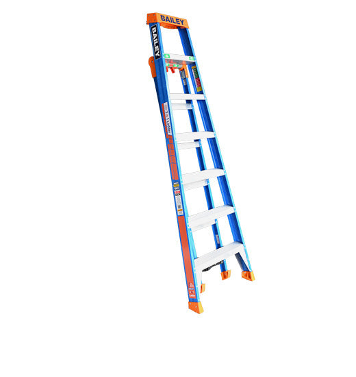 Bailey Pro Punchlock Fibreglass Step Extension Ladder 150kg Industrial Rated