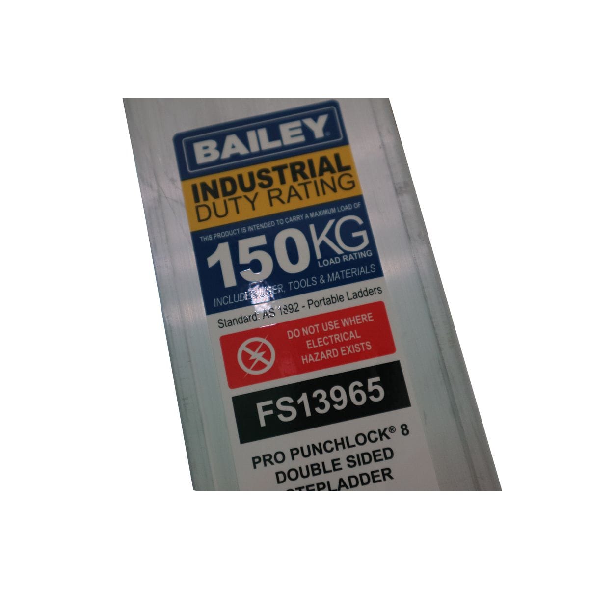 Pro Aluminium Double Sided Step Ladder 150Kg Bailey