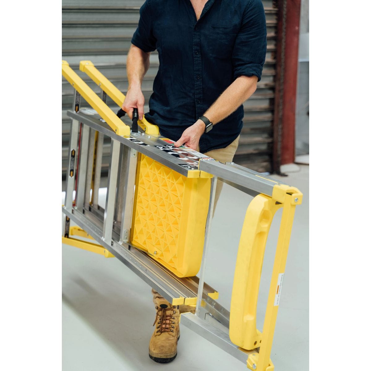 Adjustable Height Platform 3-6 Step Ladder 170Kg Bailey