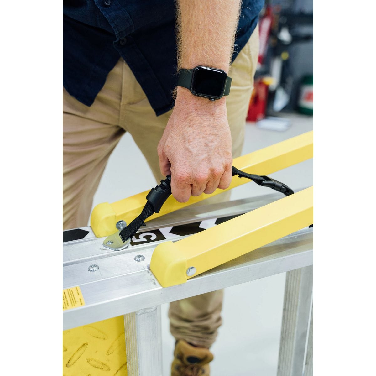 Adjustable Height Platform 3-6 Step Ladder 170Kg Bailey