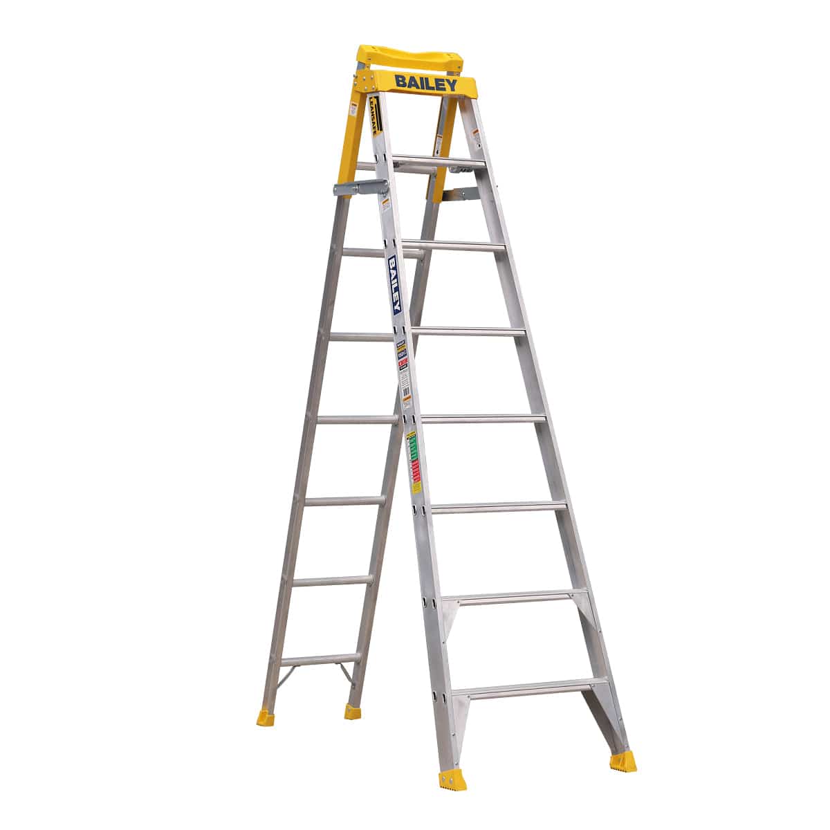 Bailey Pro Aluminium ASE8 PUNCHLOCK® 150kg 8 Step Pro Extension Stepladder FS14092