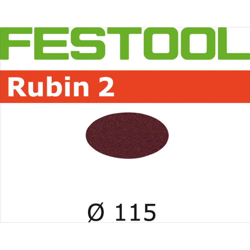 Festool Rubin Abrasive Disc 115mm No Hole | 50 Pack