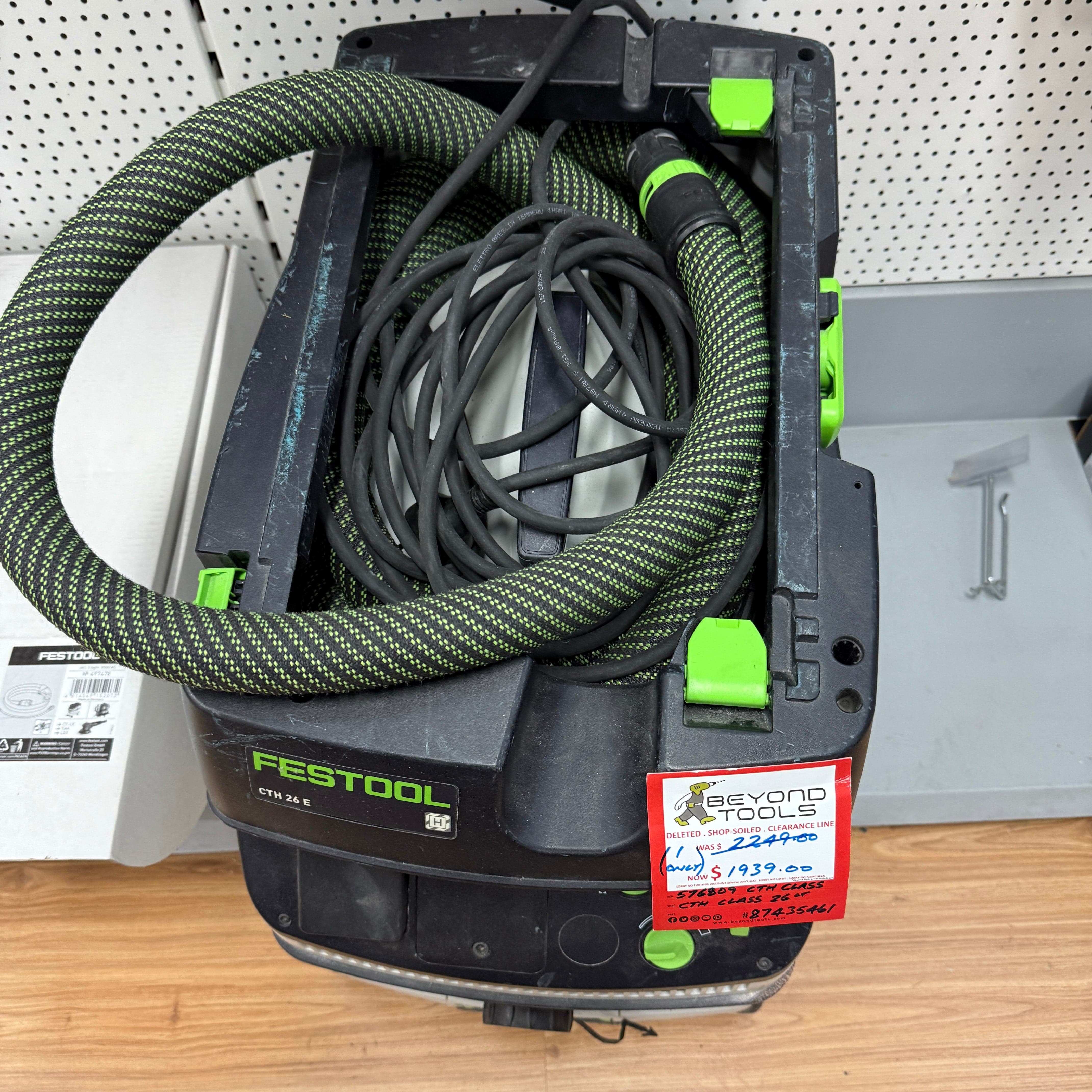 *Ex Demo* Festool 26L H Class Dust Extractor + Cleaning Kit CTH 576809 *Discontinued*