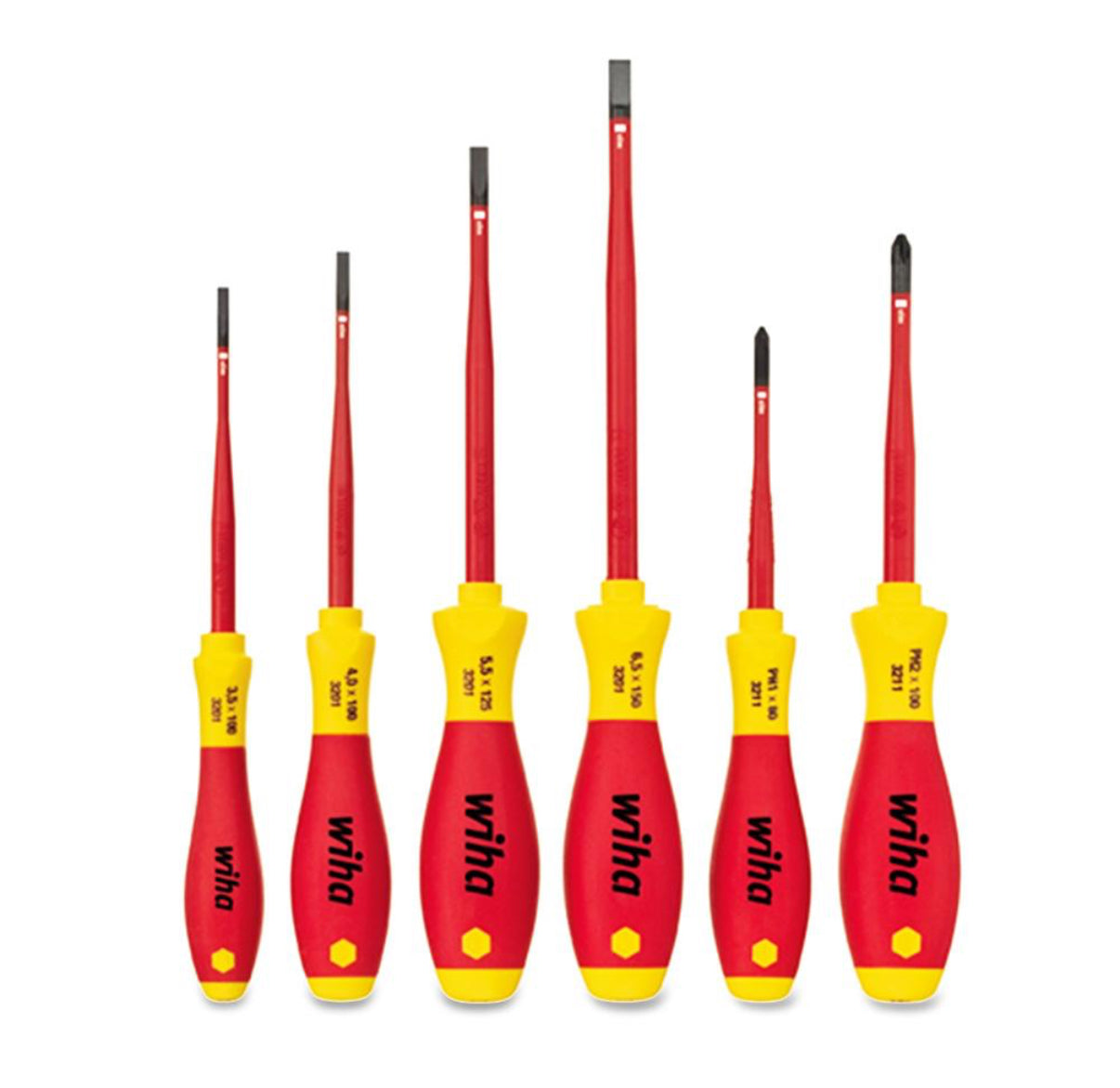 Wiha 6Pce Softfinish Slimfix Screwdriver Set 40806 (35389)