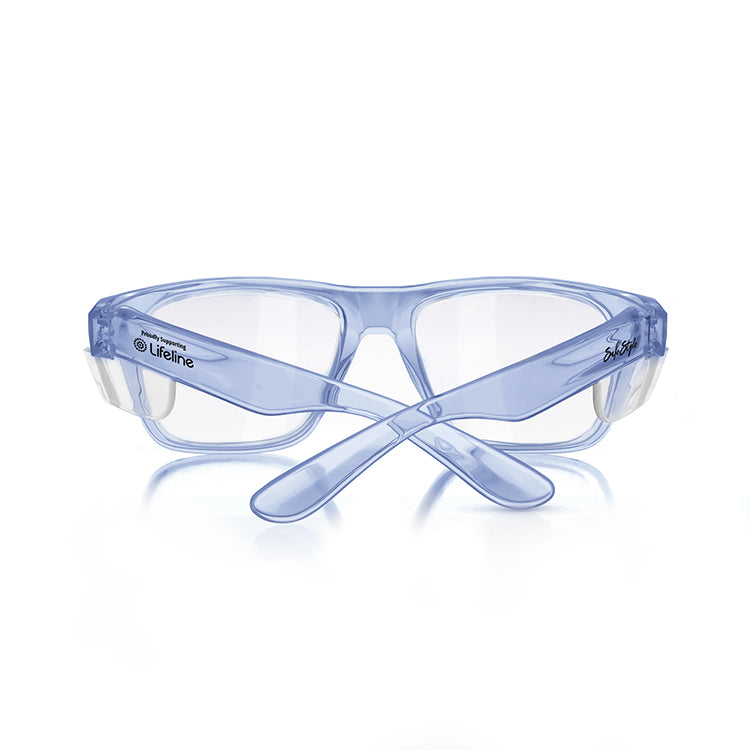 SafeStyle Fusions Blue Frame Clear Lens