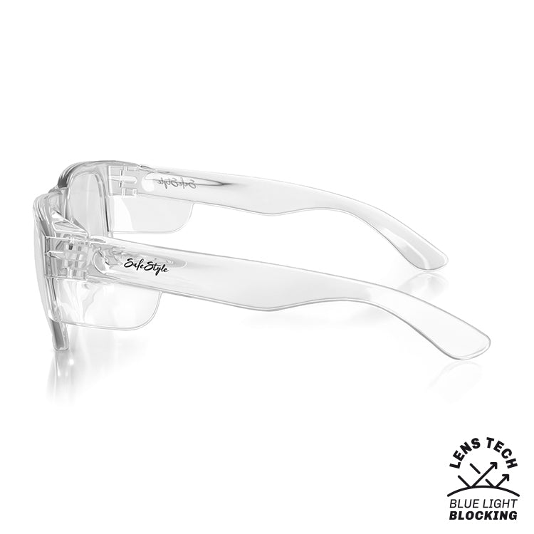 SafeStyle Fusions Clear Frame Blue Light Blocking Lens