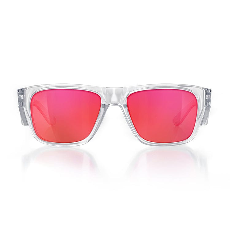 SafeStyle Fusions Clear Frame Mirror Red Polarised Lens