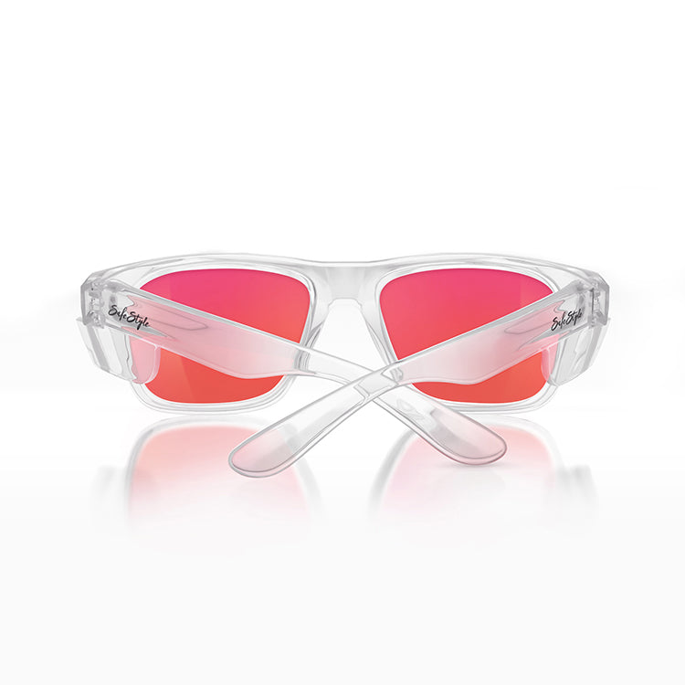 SafeStyle Fusions Clear Frame Mirror Red Polarised Lens