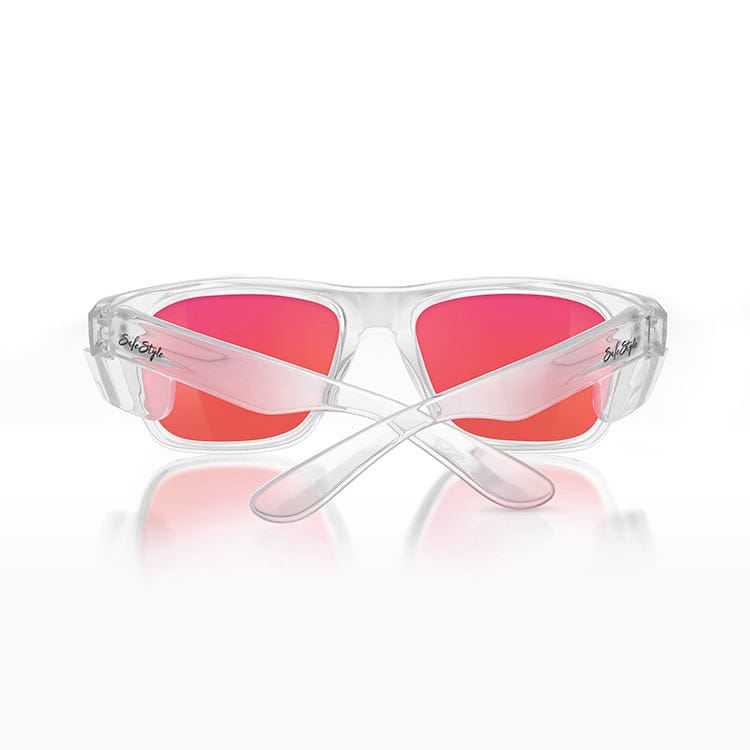 SafeStyle Fusions Clear Frame Mirror Red Polarised Lens