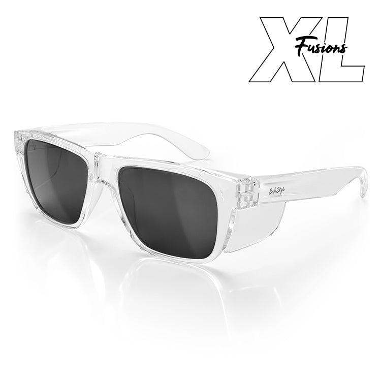 SafeStyle Fusions XL Clear Frame Polarised Lens