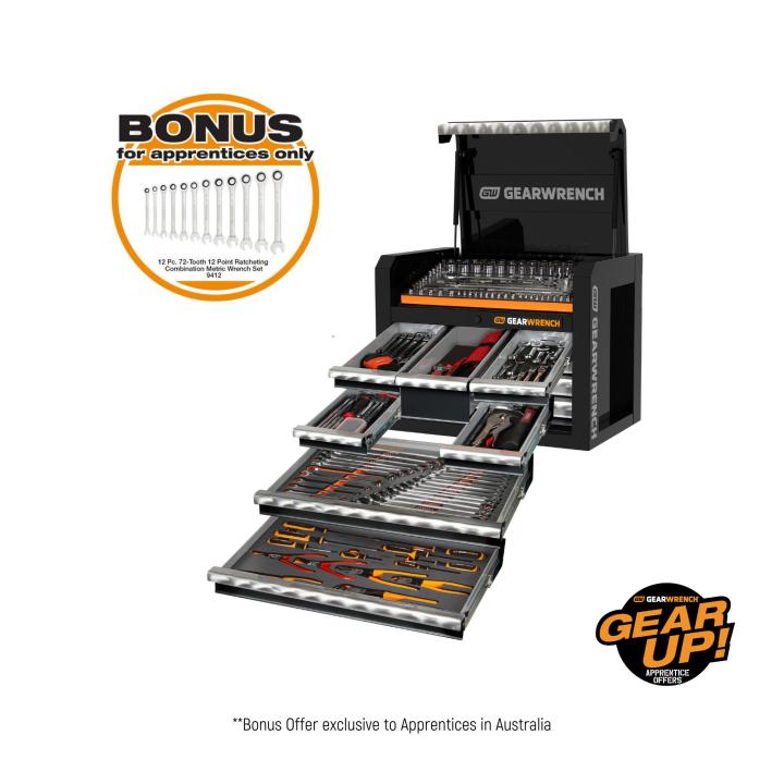 GEARWRENCH 241 Piece Combination Tool Kit + 28" Tool Chest 77014