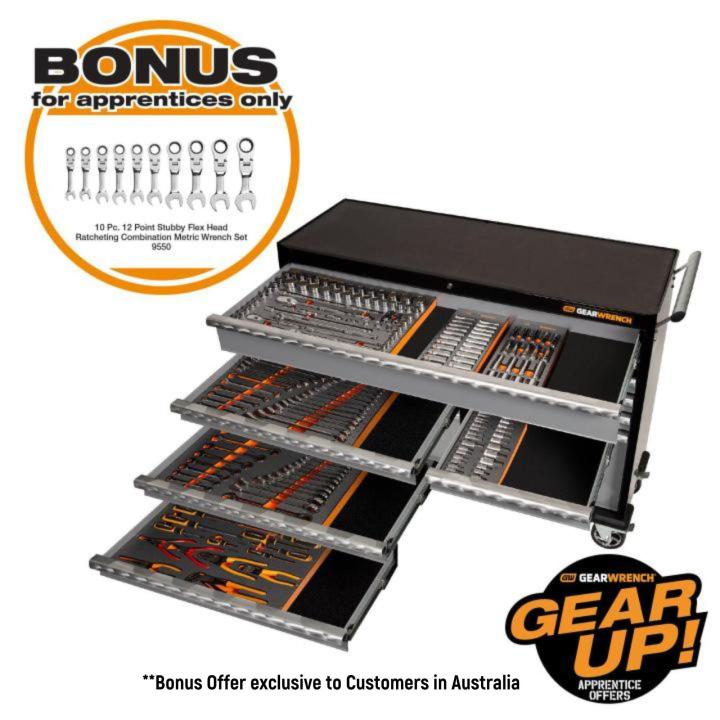 GEARWRENCH 234Pce EVA Combination Tool Kit + 53" Trolley (With Tools) 89928