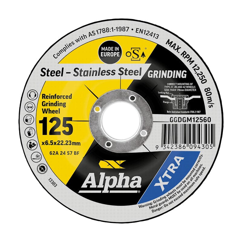 Alpha Metal - Stainless Steel Grinding Discs XTRA