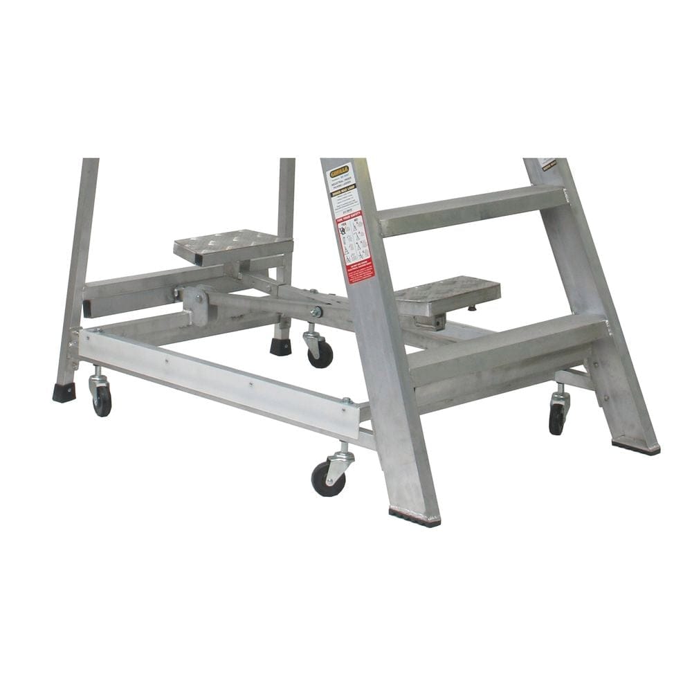 4 Step Aluminium Order Picking 200kg Step Ladder GOP04 by Gorilla