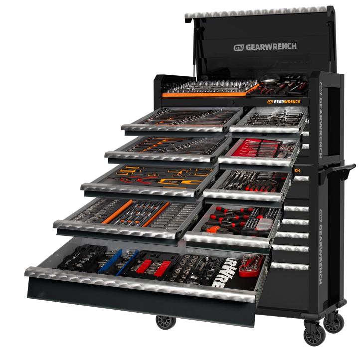 GEARWRENCH 542 Piece Combination Tool Kit, 43" (1092mm) Tool Chest and Trolley 77020