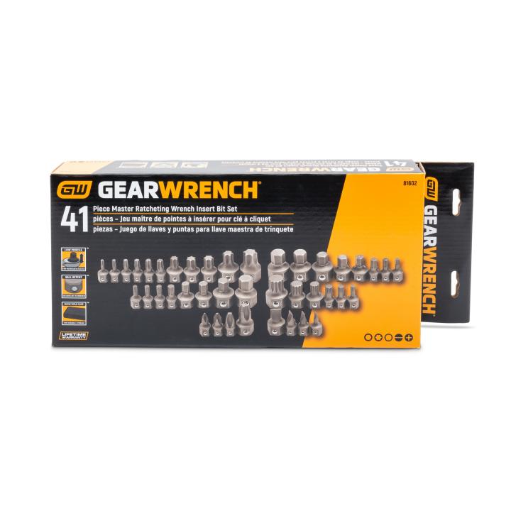 GEARWRENCH Phillips®/Slotted/Torx®/Hex/Triple Square Insert Bit Set for 6 & 12 Point Wrenches 41Pce 81602