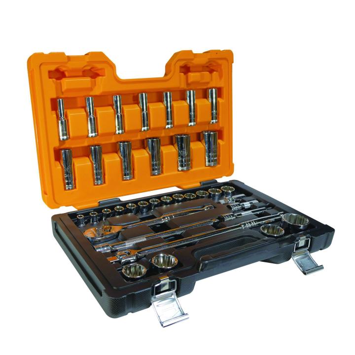 36Pce 1/2” Drive 12 Point Metric Deep & Standard Socket Set 83063N by GEARWRENCH