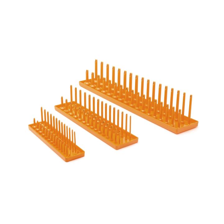 3 Pc. 1/4”, 3/8” & 1/2” Drive Orange Metric Socket Storage Tray Set 83119 by GEARWRENCH