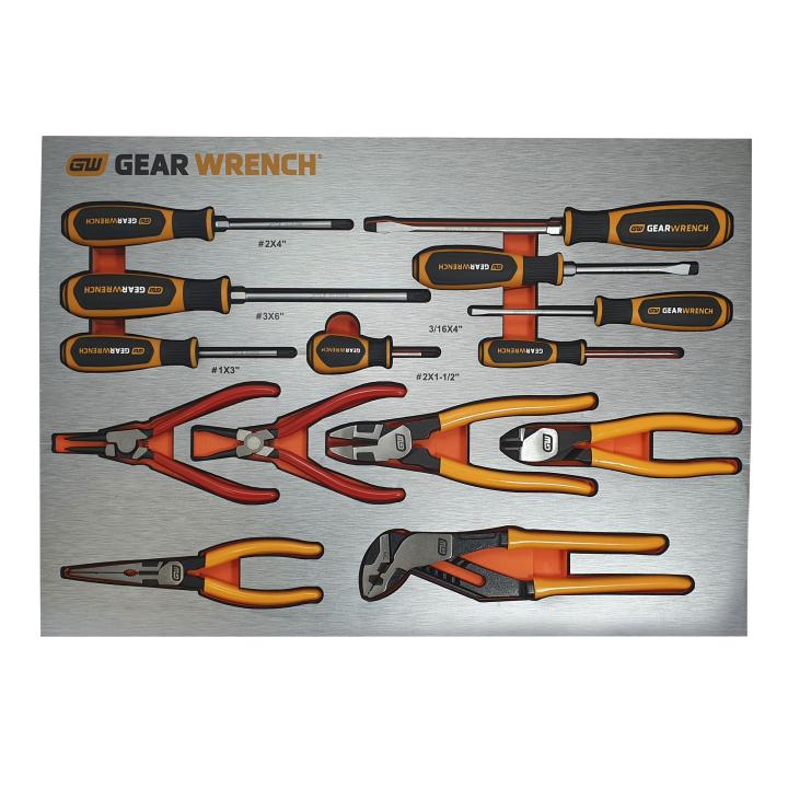 GEARWRENCH Screwdrivers & Pliers 14Pce Set EVA Tray (With Tools) 83993