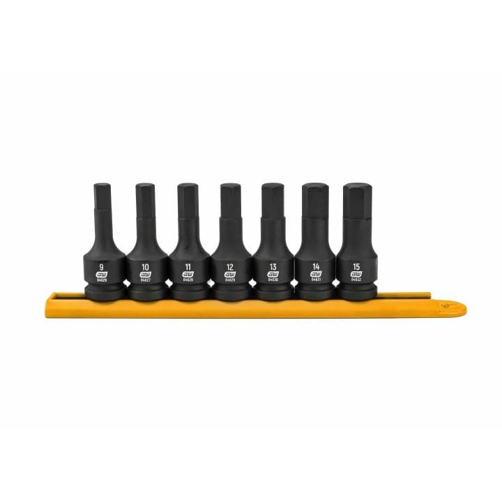 GEARWRENCH 7 Pce 1/2” Drive Hex Bit Impact Metric Socket Set 84940