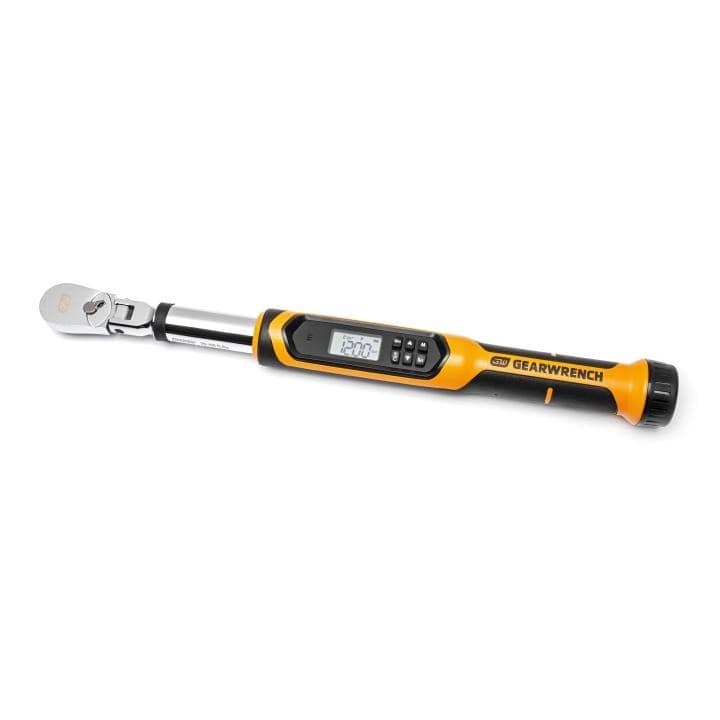 3/8" Flex Head Electronic Torque Wrench with Angle 10-100 ft/lbs 85078 by GEARWRENCH