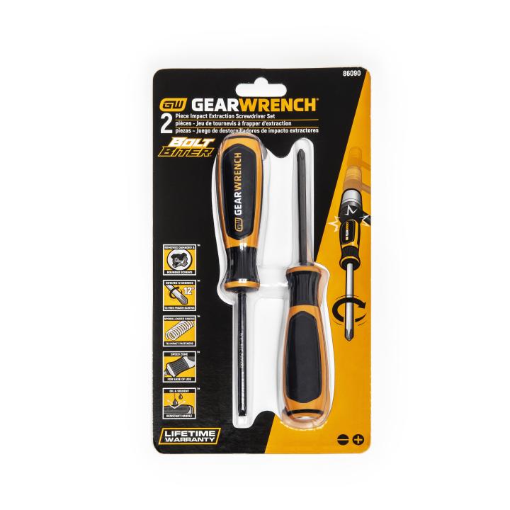 Bolt Biter™ Dual Material Extraction Screwdriver 2Pce Set 86090 by Gearwrench